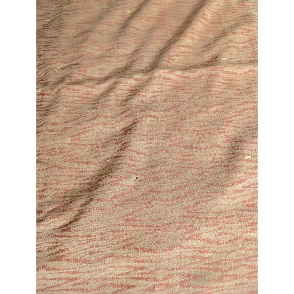 Vintage Handmade Tied Patchwork Quilt Multi Color Floral Stripe Cotton 60x74